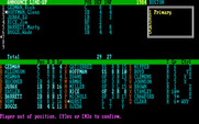 APBA Major League Players Baseball for IBM PC/Compatibles - The game warns you if you try to put a player out of position.