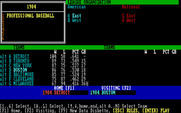 APBA Major League Players Baseball for IBM PC/Compatibles - Selecting the teams...