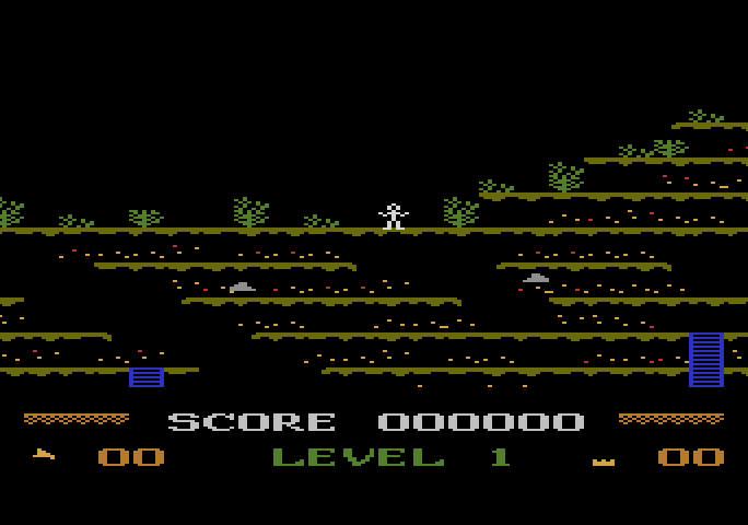 Mountain King Atari 5200 Screenshot: Game start.