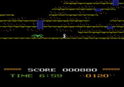 Mountain King for Atari 5200 - A giant spider! Run away!