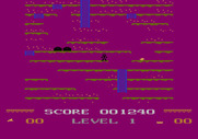 Mountain King for Atari 5200 - Game over (the screen changes different colors).