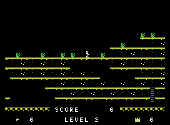 Mountain King ColecoVision Screenshot: Game start.