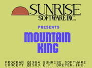 Mountain King for ColecoVision - Title screen.