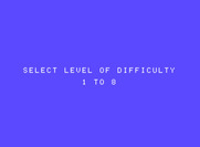 Mountain King for ColecoVision - Select level of difficulty.