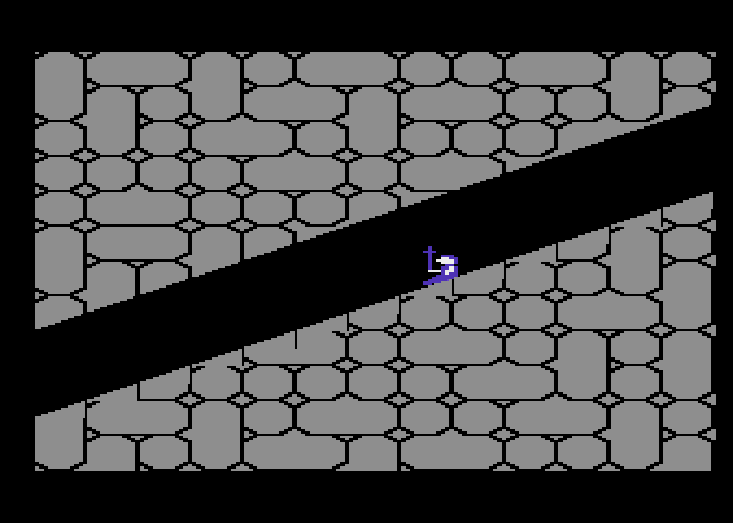 Quest for Quintana Roo Atari 5200 Screenshot: Sliding into a temple room...