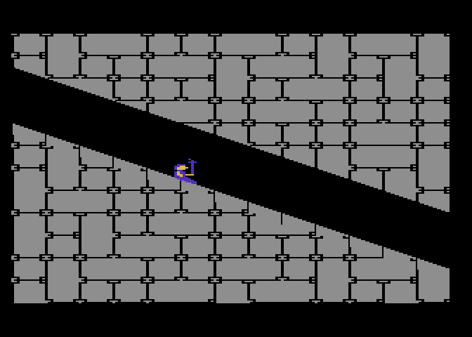 Quest for Quintana Roo Atari 5200 Screenshot: Slide down to the next room...