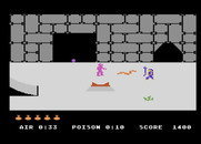Quest for Quintana Roo for Atari 5200 - A mummy! It can only be destroyed by throwing acid flasks at it.
