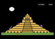 Quest for Quintana Roo for Atari 5200 - Don't get hit by lightning when climbing the pyramid...
