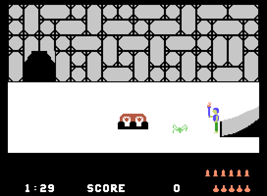 Quest for Quintana Roo ColecoVision Screenshot: A giant spider!