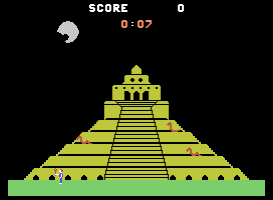 Quest for Quintana Roo ColecoVision Screenshot: I was poisoned by a snake, and don't have much time left!