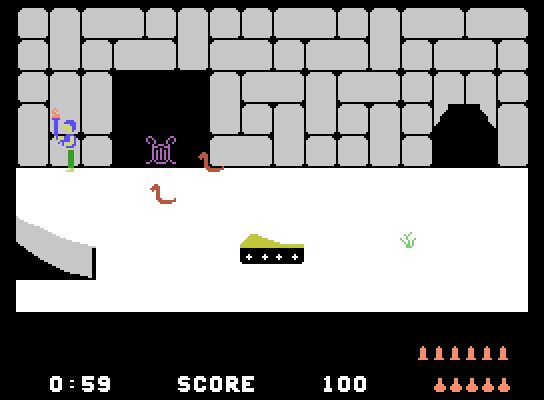 Quest for Quintana Roo ColecoVision Screenshot: I found something!