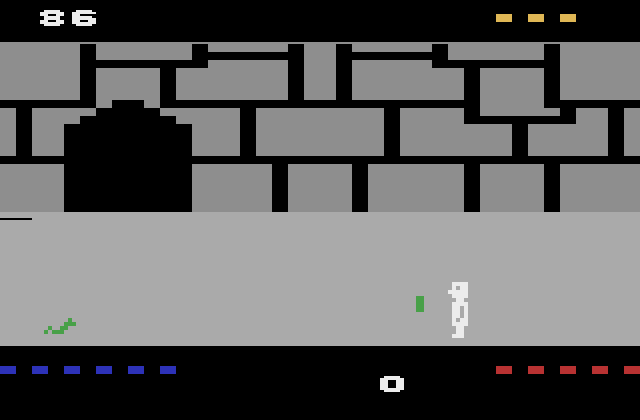 Quest for Quintana Roo Atari 2600 Screenshot: Exploring a room.