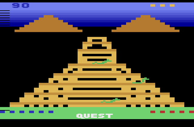 Quest for Quintana Roo Atari 2600 Screenshot: Title screen.