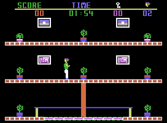 Heist, The ColecoVision Screenshot: Game start...