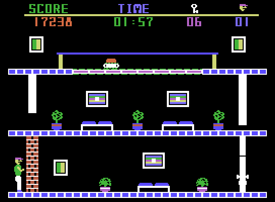 Heist, The ColecoVision Screenshot: A dead end!