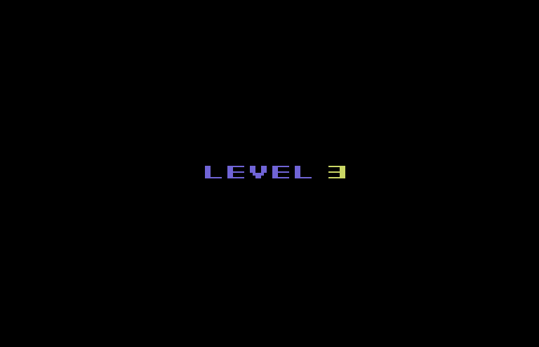 Heist, The Commodore 64 Screenshot: On to level 3...