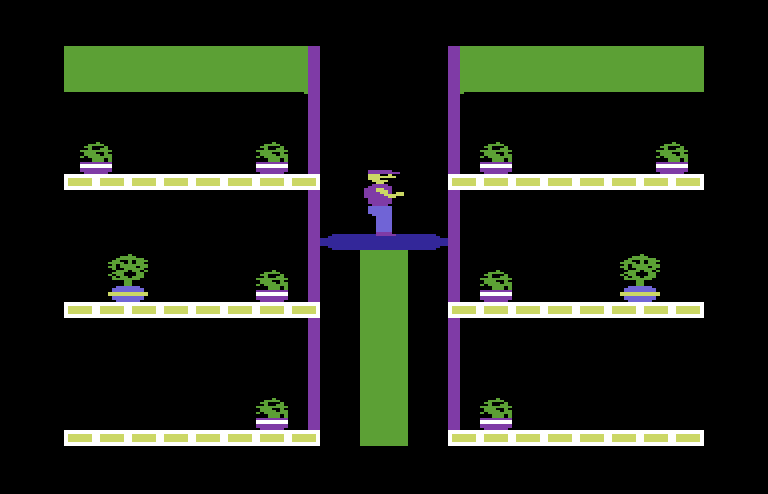 Heist, The Commodore 64 Screenshot: Take the elevator to the next level...