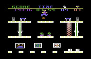 Heist, The for Commodore 64 - Avoid getting hit by these zooming balls starting on the second level...