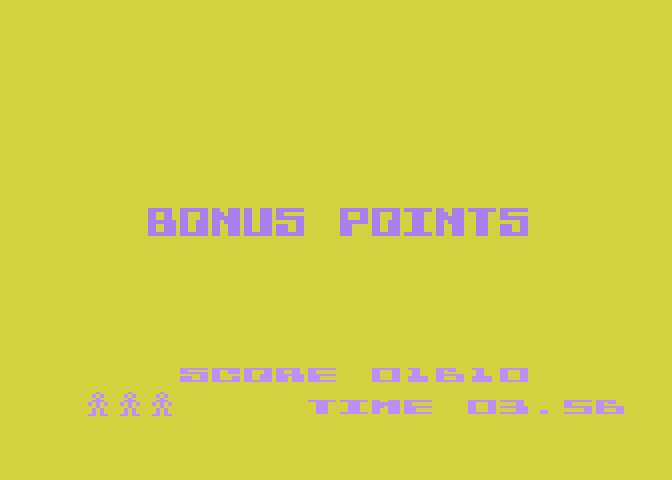 K-Razy Shoot-Out Atari 5200 Screenshot: Bonus points! The screen flashes different colors.