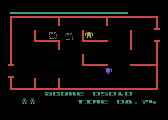 K-Razy Shoot-Out Atari 5200 Screenshot: I've been hit!