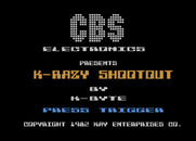 K-Razy Shoot-Out for Atari 5200 - Title screen.