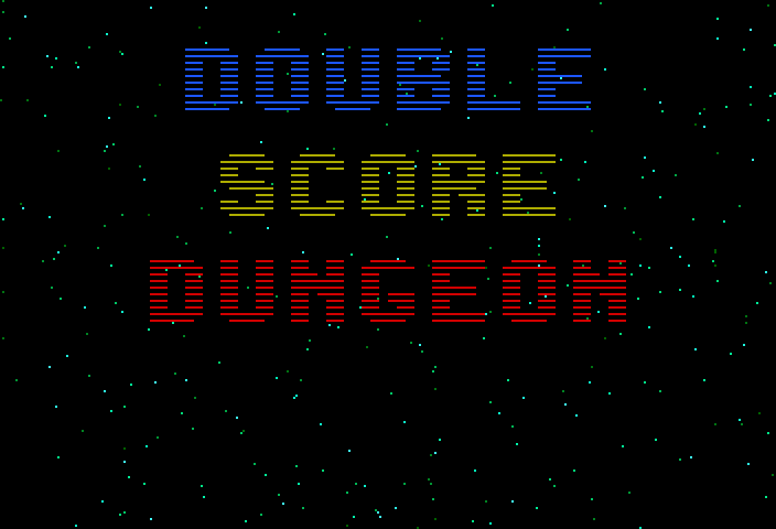 Wizard of Wor Arcade Screenshot: Success! Time for a double score dungeon!