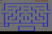 Wizard of Wor for Atari 2600 - Game over; the screen changes colors as a sort of screen saver.