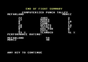 TKO Pro Boxing for Commodore 64 - The end of fight summary.