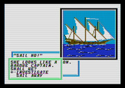 Sid Meier's Pirates! for Apple II - Should we investigate this ship or just sail away?