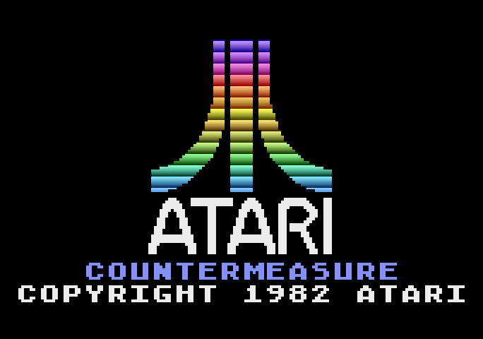 Countermeasure Atari 5200 Screenshot: Atari logo and game title.