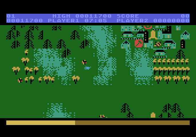 Countermeasure Atari 5200 Screenshot: I've been hit!