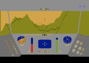 Rescue on Fractalus! for Atari 5200 - An enemy approaches rapidly on the right side of the screen...