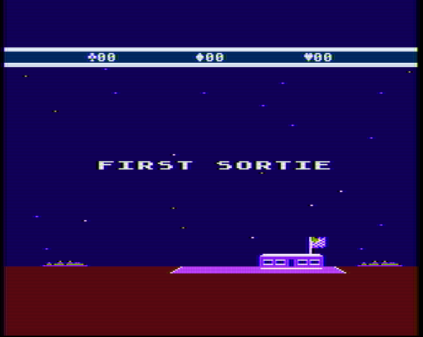 Choplifter! Atari 5200 Screenshot: Game start.