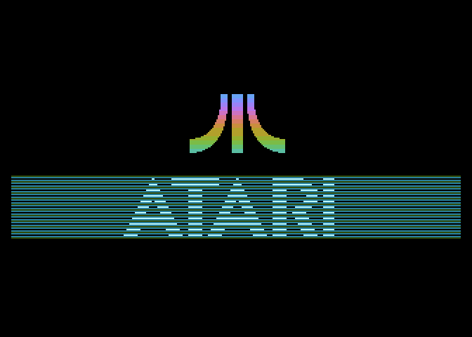 Choplifter! Atari 7800 Screenshot: Atari logo.