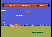 Choplifter! for Atari 7800 - Found some hostages, but a tank is getting in the way!