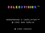 Choplifter! for ColecoVision - Title screen.