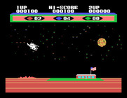 Choplifter! for Sega SG-1000 - Safely returning to base...
