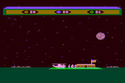 Choplifter! for Atari 8-bit - Dropping people off...