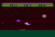 Choplifter! for Atari 8-bit - The planes are tricky, be careful!