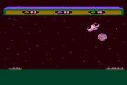 Choplifter! for Atari 8-bit - So far no sign of trouble or anyone to rescue...