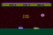 Choplifter! for Atari 8-bit - Game over.