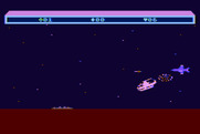 Choplifter! for Atari 8-bit - The plane got me!