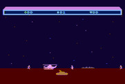 Choplifter! for Atari 8-bit - Another incoming tank!