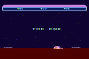 Choplifter! for Atari 8-bit - Game over.