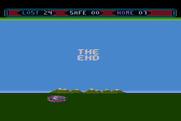 Choplifter! for Atari 8-bit - Game over.