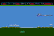 Choplifter! for Atari 8-bit - Enemy tank spotted...