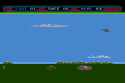 Choplifter! for Atari 8-bit - Crash! The plane got me...