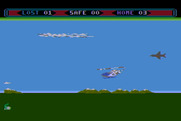 Choplifter! for Atari 8-bit - Watch out for those planes, they can be tricky...