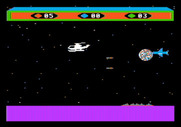 Choplifter! for Apple II - Watch out for that plane approaching from behind!