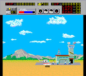 Choplifter! for Arcade - Dropping people off at the base...
